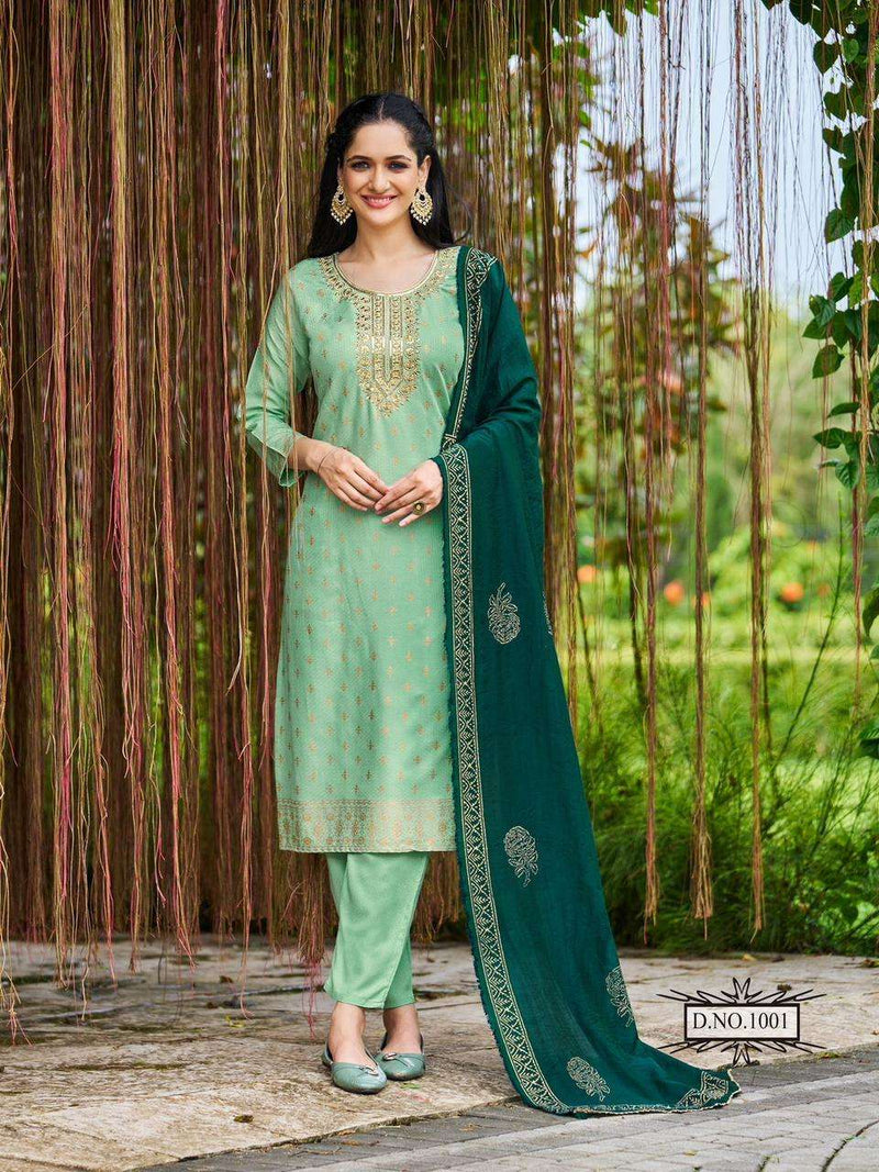Blue Hills Jawani Viscose Foil Printed With Embroidery Work Fancy Kurti Collection