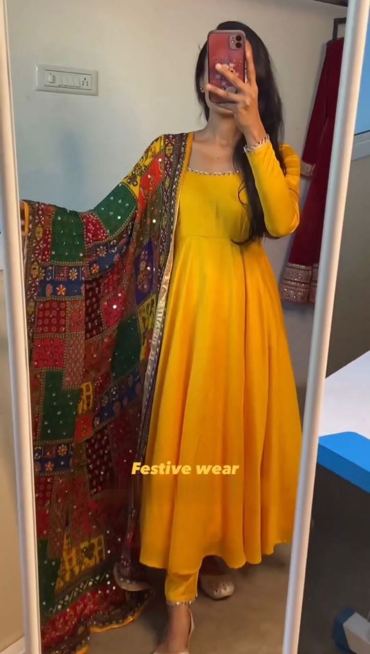 Bp D NO 5614 Satin Designer Long Anarkali Kurti With Dupatta Collection
