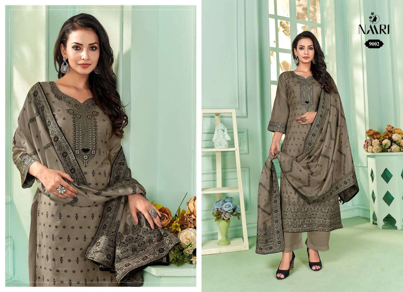 Naari Breeze Muslin Jacquard Fancy Designer Salwar Suits