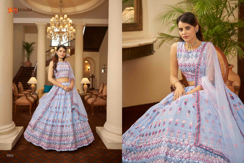 Shubhkala Bridesmaid Vol 15 Georgette Embroidered Heavy Look Lehnga Choli