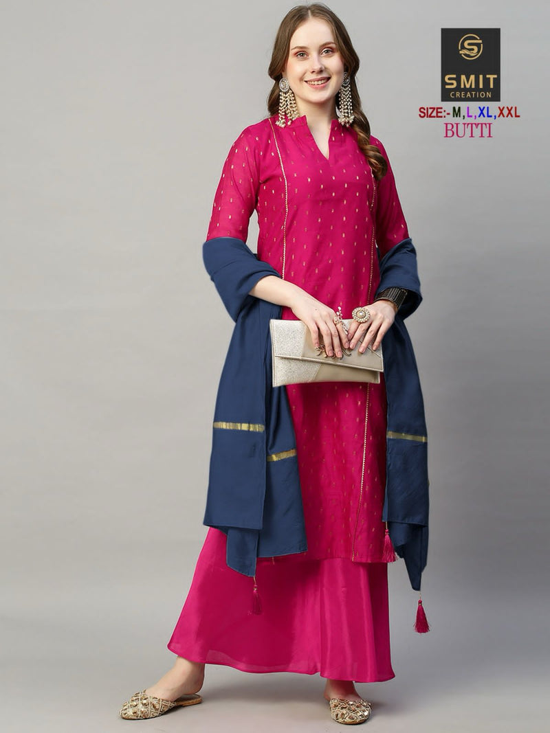 Poonam Designer Butti Modal Fancy Designer Kurti With Plazzo Collection