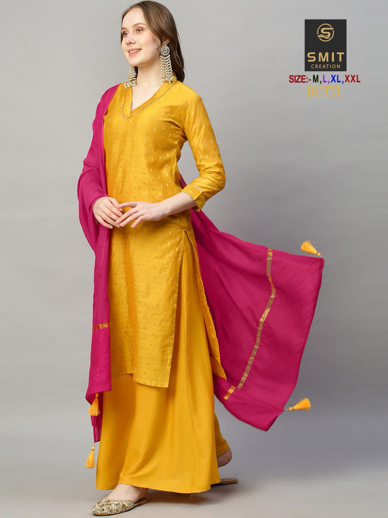 Poonam Designer Butti Modal Fancy Designer Kurti With Plazzo Collection