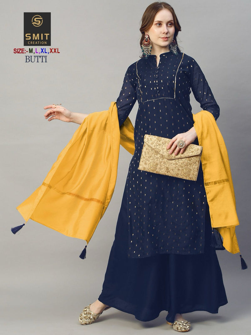 Poonam Designer Butti Modal Fancy Designer Kurti With Plazzo Collection