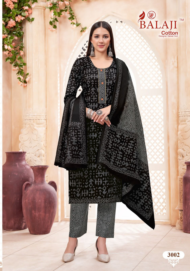 Balaji Cotton Battik Art Work Vol 3 Fancy Cotton Premium Suit Collection