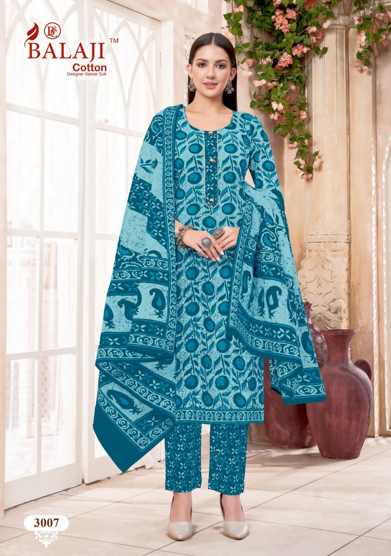 Balaji Cotton Battik Art Work Vol 3 Fancy Cotton Premium Suit Collection