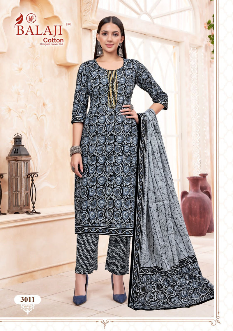 Balaji Cotton Battik Art Work Vol 3 Fancy Cotton Premium Suit Collection