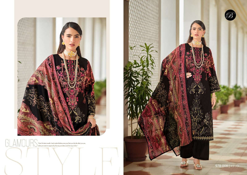 Belliz Designer Naira Vol 76 Pure Cotton Digital Print Self Embroidery Work Salwar Suit