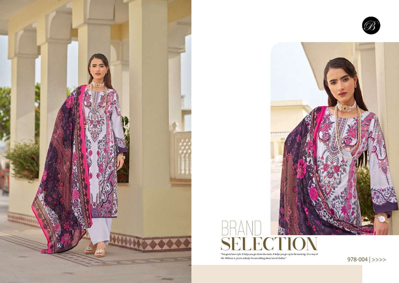 Belliz Designer Naira Vol 76 Pure Cotton Digital Print Self Embroidery Work Salwar Suit