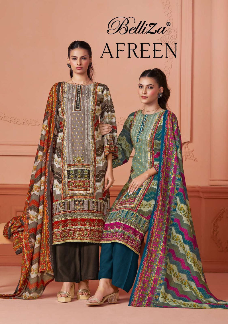 Belliza Designer Studio Afreen Viscose Rayon Handwork Fancy Designer Salwar Suit