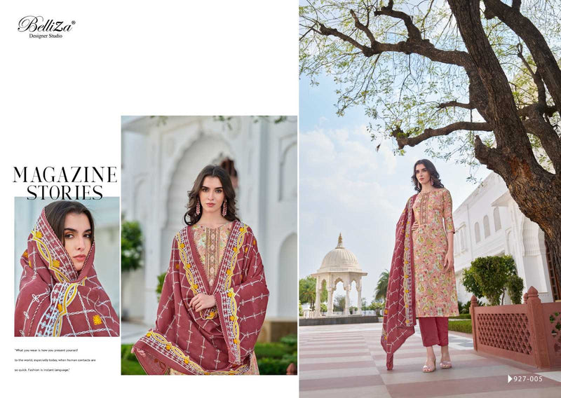Belliza Designer Studio Alisha Cotton Digital Prints with Exclusive Heavy Self Embroidery Salwar Kameez