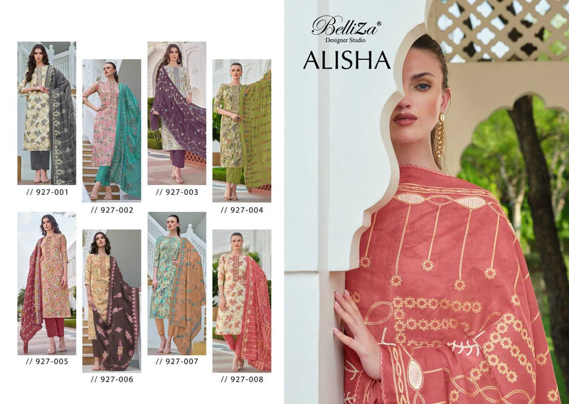 Belliza Designer Studio Alisha Cotton Digital Prints with Exclusive Heavy Self Embroidery Salwar Kameez