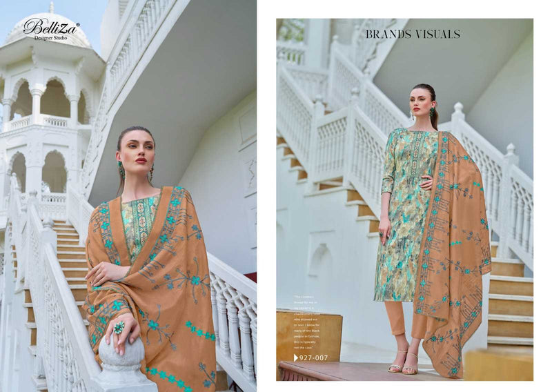 Belliza Designer Studio Alisha Cotton Digital Prints with Exclusive Heavy Self Embroidery Salwar Kameez