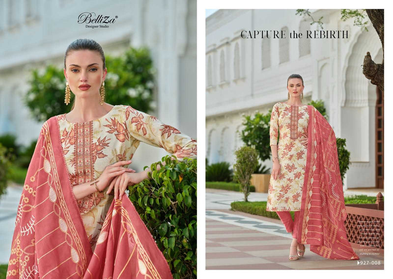 Belliza Designer Studio Alisha Cotton Digital Prints with Exclusive Heavy Self Embroidery Salwar Kameez