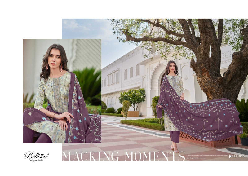 Belliza Designer Studio Alisha Cotton Digital Prints with Exclusive Heavy Self Embroidery Salwar Kameez