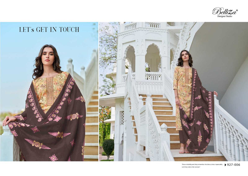 Belliza Designer Studio Alisha Cotton Digital Prints with Exclusive Heavy Self Embroidery Salwar Kameez