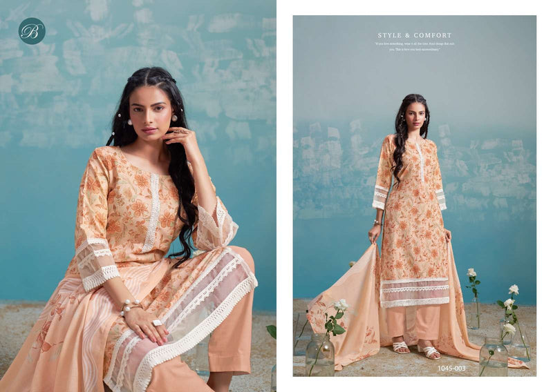 Belliza Designer Studio Flamingo Pure Cotton Embroidered Work Salwar Suit