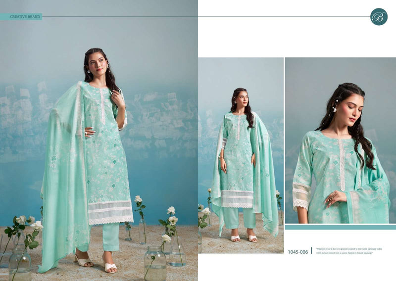 Belliza Designer Studio Flamingo Pure Cotton Embroidered Work Salwar Suit