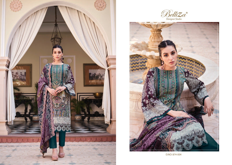 Belliza Designer Studio Guzarish Vol 2 Pure Cotton Digital Print With Embroidery Work Salwar Suit