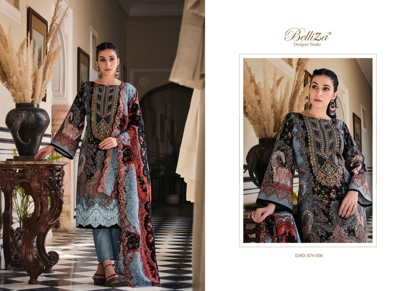 Belliza Designer Studio Guzarish Vol 2 Pure Cotton Digital Print With Embroidery Work Salwar Suit