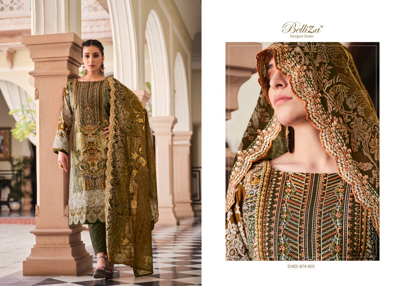 Belliza Designer Studio Guzarish Vol 2 Pure Cotton Digital Print With Embroidery Work Salwar Suit
