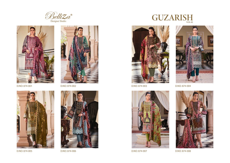 Belliza Designer Studio Guzarish Vol 2 Pure Cotton Digital Print With Embroidery Work Salwar Suit