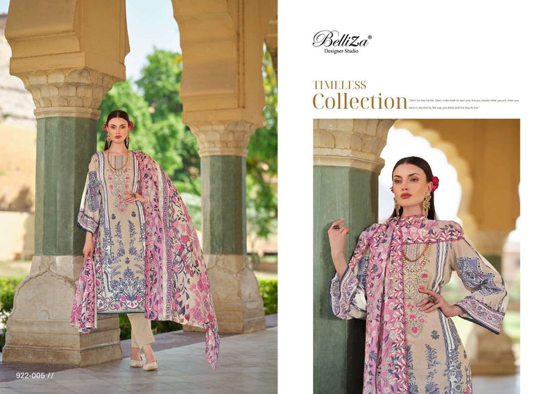 Belliza Designer Studio Guzarish Vol 9  Cotton Digital Prints With Exclusive Embroidery Work Salwar Suit