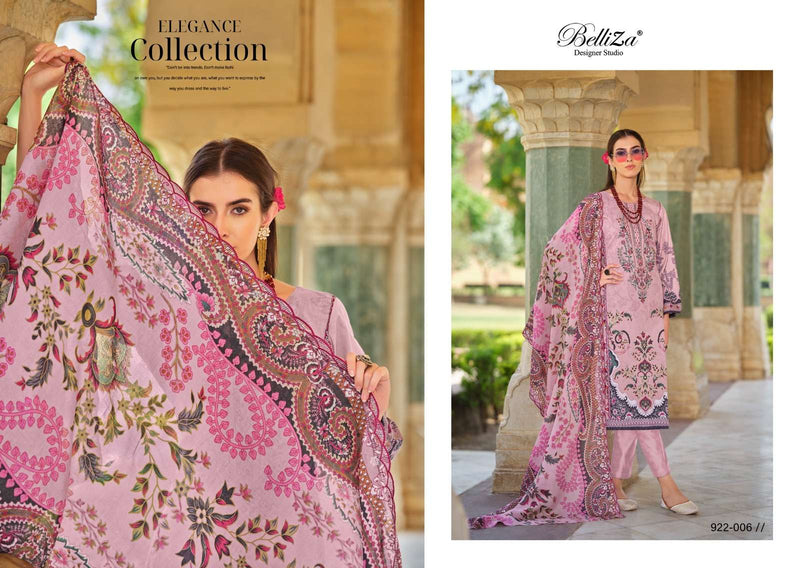 Belliza Designer Studio Guzarish Vol 9  Cotton Digital Prints With Exclusive Embroidery Work Salwar Suit