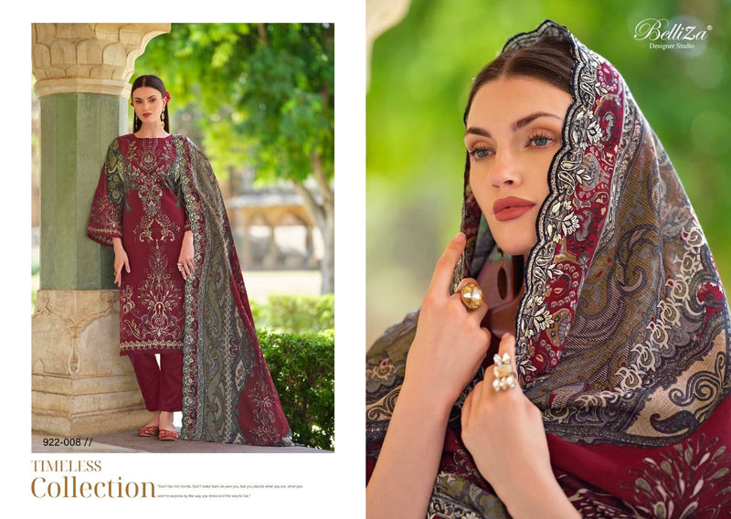 Belliza Designer Studio Guzarish Vol 9  Cotton Digital Prints With Exclusive Embroidery Work Salwar Suit