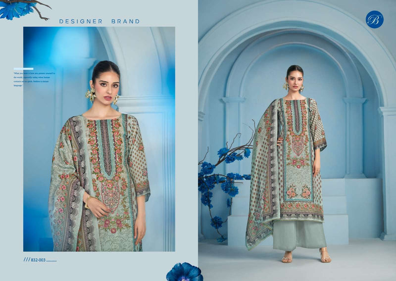 Belliza Designer Studio Kanika Vol 2 Pure Viscose Muslin Handwork Suit