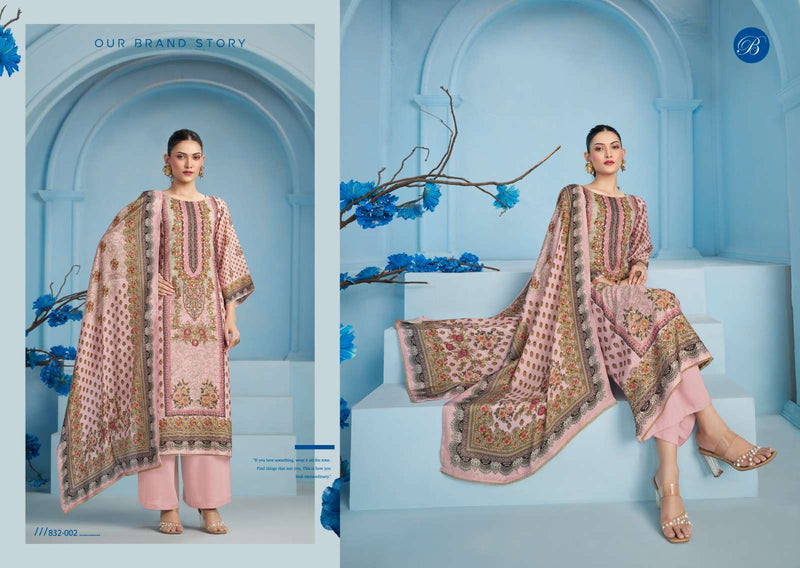 Belliza Designer Studio Kanika Vol 2 Pure Viscose Muslin Handwork Suit