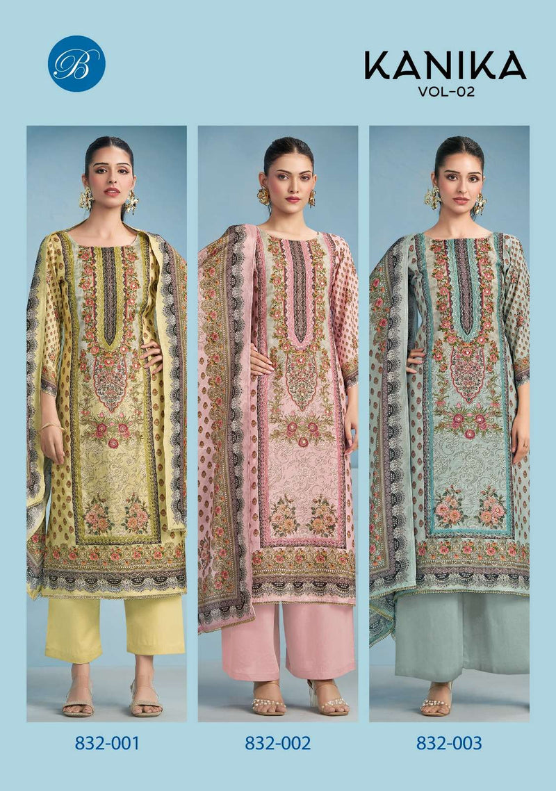Belliza Designer Studio Kanika Vol 2 Pure Viscose Muslin Handwork Suit