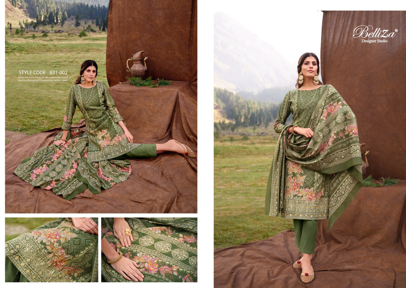 Belliza Designer Studio Khwaab Pure Modal Viscose Muslin Digital Print Handwork Salwar Suit