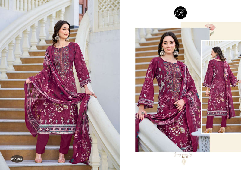 Belliza Designer Studio Naira Vol 103 Pure Cotton Fancy Embroidered Salwar Kameez
