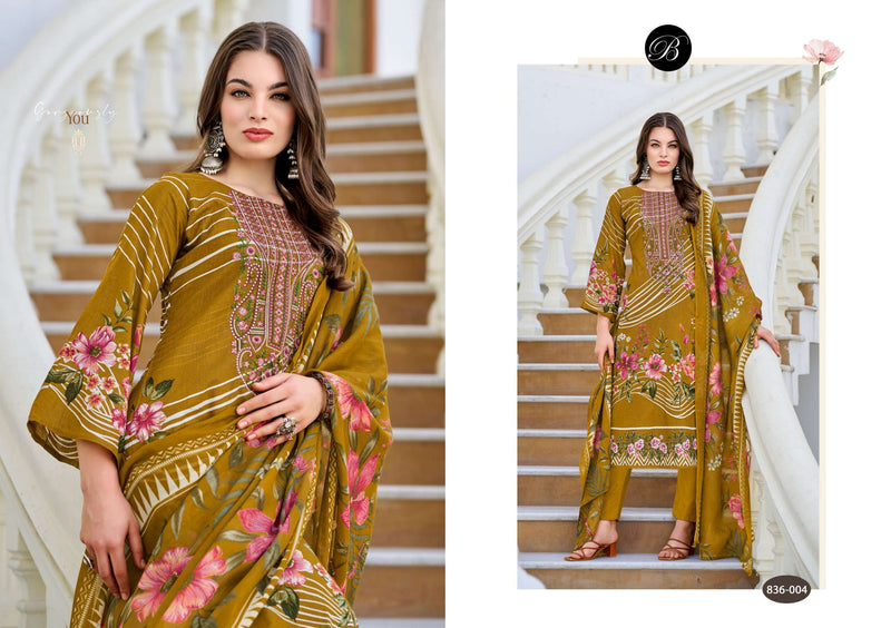 Belliza Designer Studio Naira Vol 103 Pure Cotton Fancy Embroidered Salwar Kameez