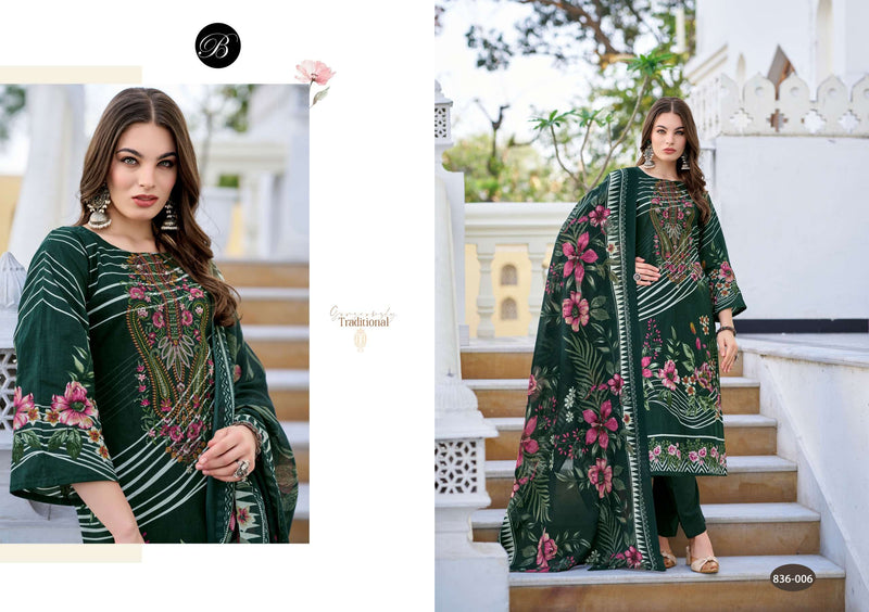 Belliza Designer Studio Naira Vol 103 Pure Cotton Fancy Embroidered Salwar Kameez