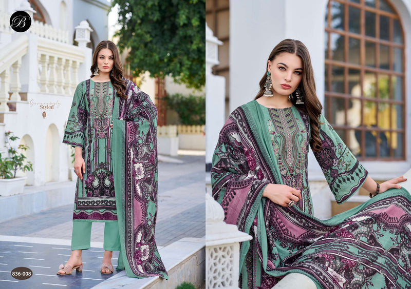 Belliza Designer Studio Naira Vol 103 Pure Cotton Fancy Embroidered Salwar Kameez
