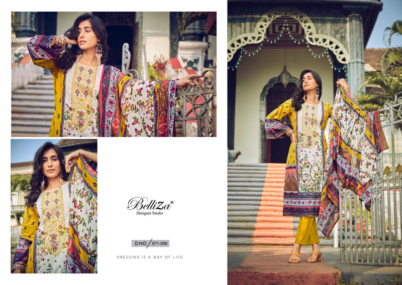 Belliza Designer Studio Naira Vol 30 Pure Cotton Cotton Prints Embroidered Salwar Suit