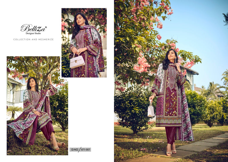 Belliza Designer Studio Naira Vol 30 Pure Cotton Cotton Prints Embroidered Salwar Suit