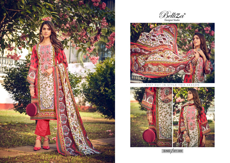 Belliza Designer Studio Naira Vol 30 Pure Cotton Cotton Prints Embroidered Salwar Suit