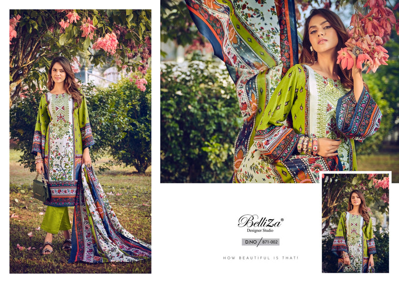 Belliza Designer Studio Naira Vol 30 Pure Cotton Cotton Prints Embroidered Salwar Suit