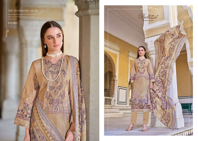 Belliza Designer Studio Naira Vol 49 Pure Cotton Digital Print With Embroidery Work Suit