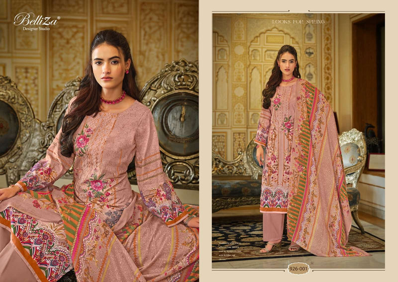 Belliza Designer Studio Naira Vol 55  Cotton Digital Prints With Exclusive Heavy Self Embroidery Salwar Suit