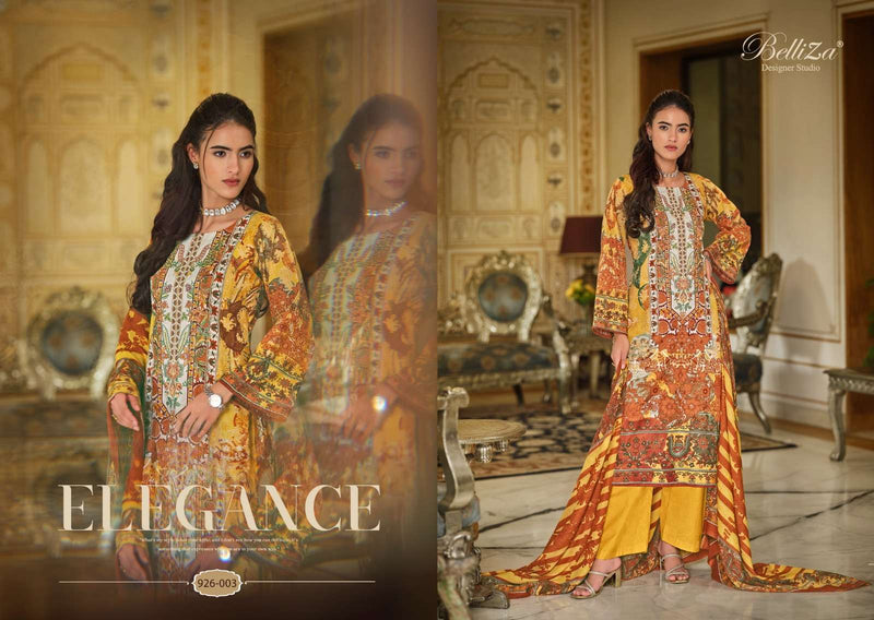 Belliza Designer Studio Naira Vol 55  Cotton Digital Prints With Exclusive Heavy Self Embroidery Salwar Suit