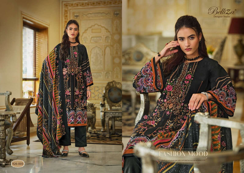 Belliza Designer Studio Naira Vol 55  Cotton Digital Prints With Exclusive Heavy Self Embroidery Salwar Suit