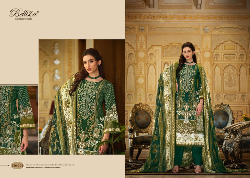 Belliza Designer Studio Naira Vol 55  Cotton Digital Prints With Exclusive Heavy Self Embroidery Salwar Suit