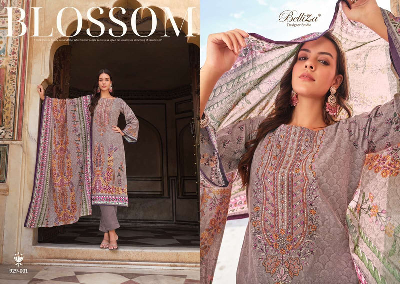 Belliza Designer Studio Naira Vol 56 Cotton Digital Prints With Exclusive Heavy Self Embroidery Salwar Kameez