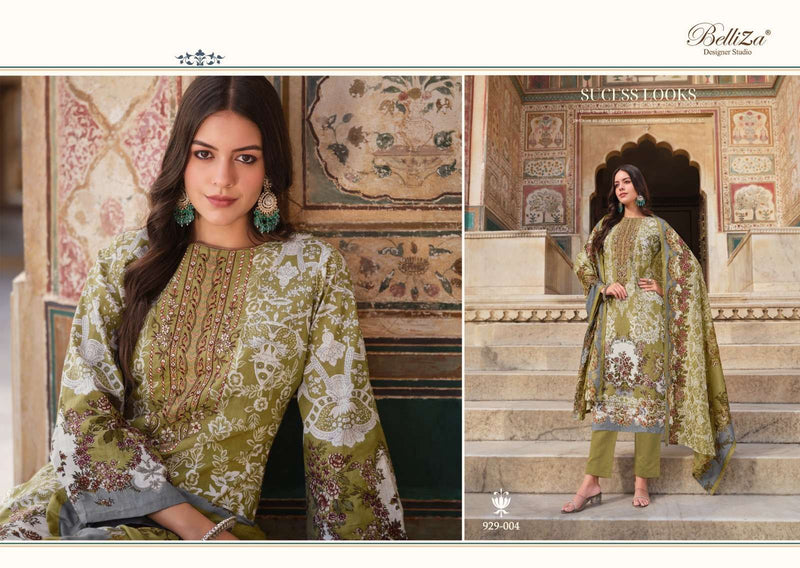 Belliza Designer Studio Naira Vol 56 Cotton Digital Prints With Exclusive Heavy Self Embroidery Salwar Kameez