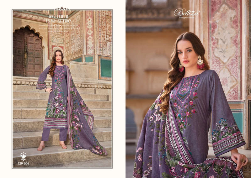 Belliza Designer Studio Naira Vol 56 Cotton Digital Prints With Exclusive Heavy Self Embroidery Salwar Kameez