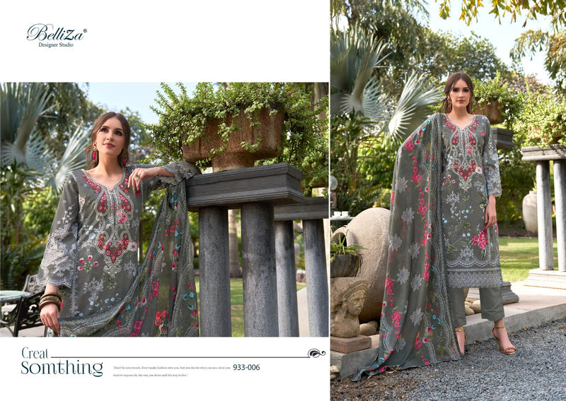 Belliza Designer Studio Naira Vol 58 Pure Cotton Digital Print Self Embroidery Work Salwar Suit