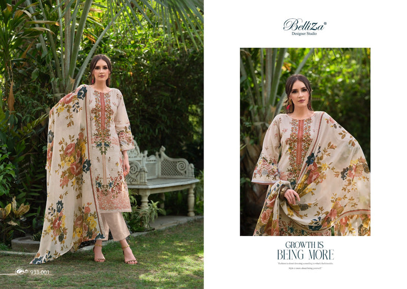Belliza Designer Studio Naira Vol 58 Pure Cotton Digital Print Self Embroidery Work Salwar Suit
